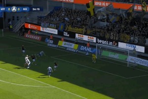 瑞典超半场：亨茨破门，哥德堡1-0索尔纳